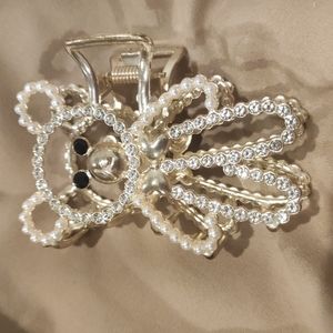 Korean version of temperament metal bear clip